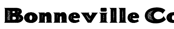Bonneville Co. font preview